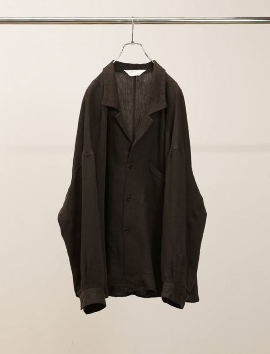 ANCELLM 100/S LINEN TAILORED SHIRT