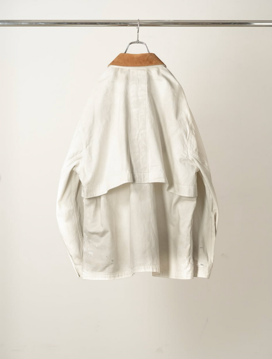 ANCELLM AGING DENIM HALF JACKET