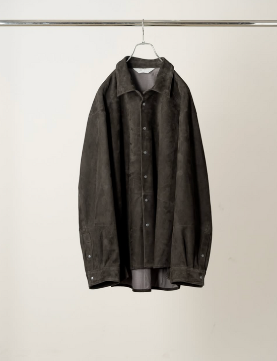 ANCELLM GEEP LEATHER OVER SHIRT