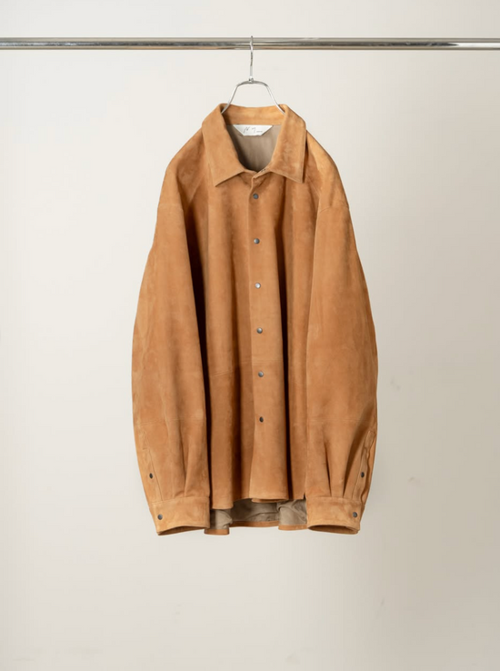 ANCELLM GEEP LEATHER OVER SHIRT