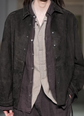 ANCELLM GEEP LEATHER OVER SHIRT