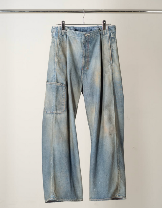 ANCELLM DENIM PAINTER PANTS
