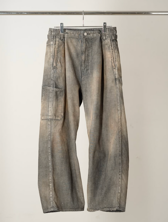 ANCELLM DENIM PAINTER PANTS