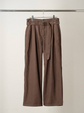 ANCELLM WOOL BELTED WIDE SLACKS
