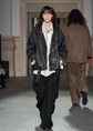 ANCELLM WOOL BELTED WIDE SLACKS