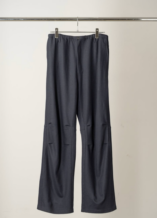 ANCELLM WOOL CUT KNEE TUCK SLACKS