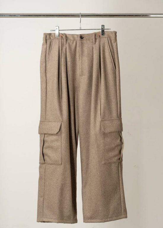 ANCELLM WOOL BLANCKET CARGO PANTS