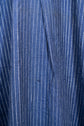 20-30s French Indigo Cotton Discharge Print Stripe Shirt "Good Condition"
