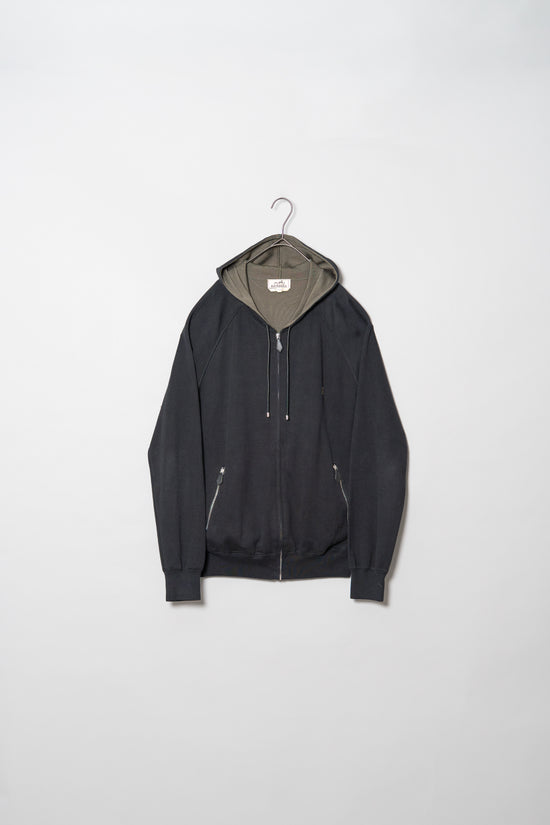 HERMES Cotton Silk Zip Hoodie