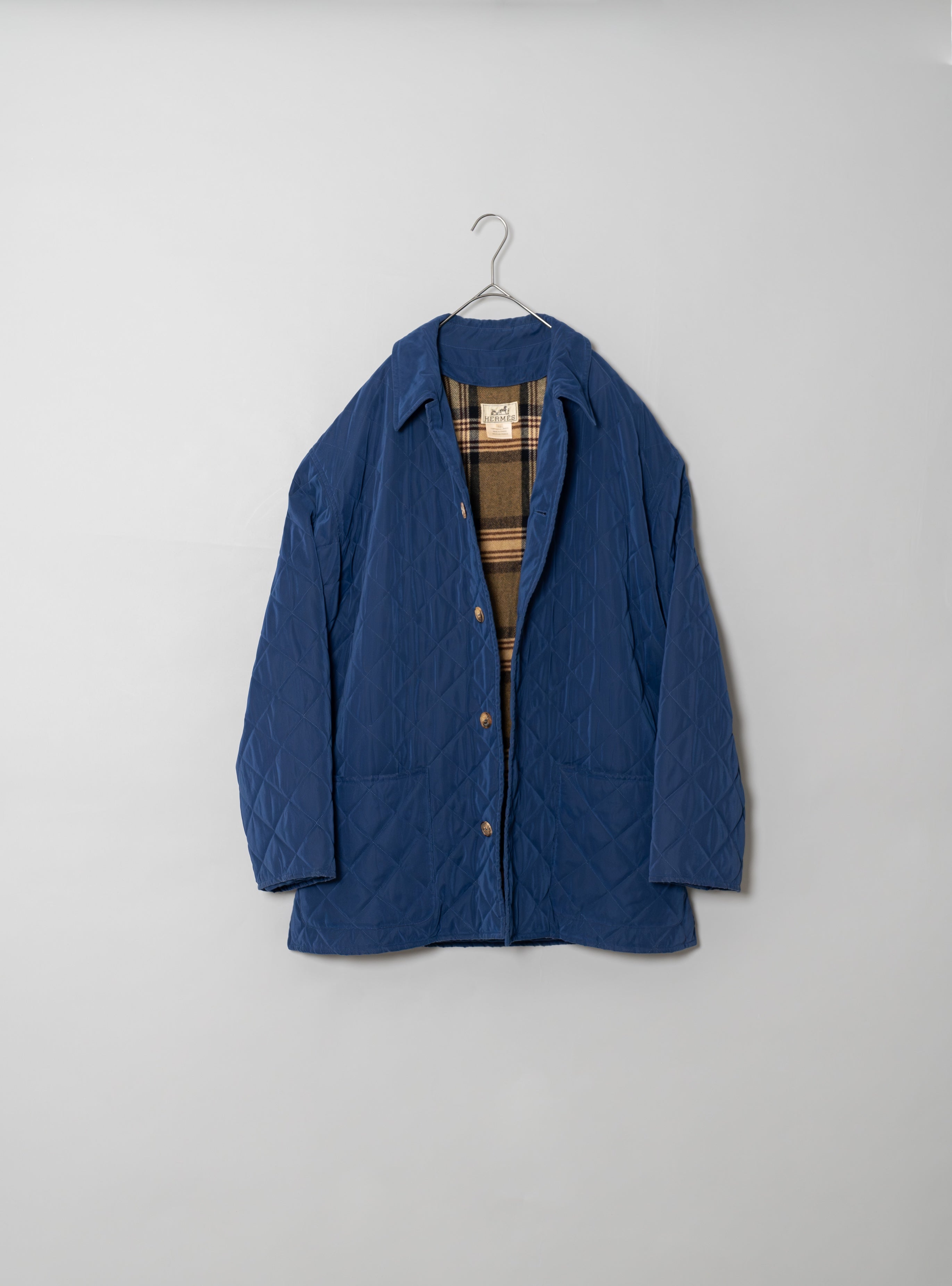 エルメス　ハーフコート 中古・古着通販】HERMES (エルメス) カシミヤハーフコート アイボリー