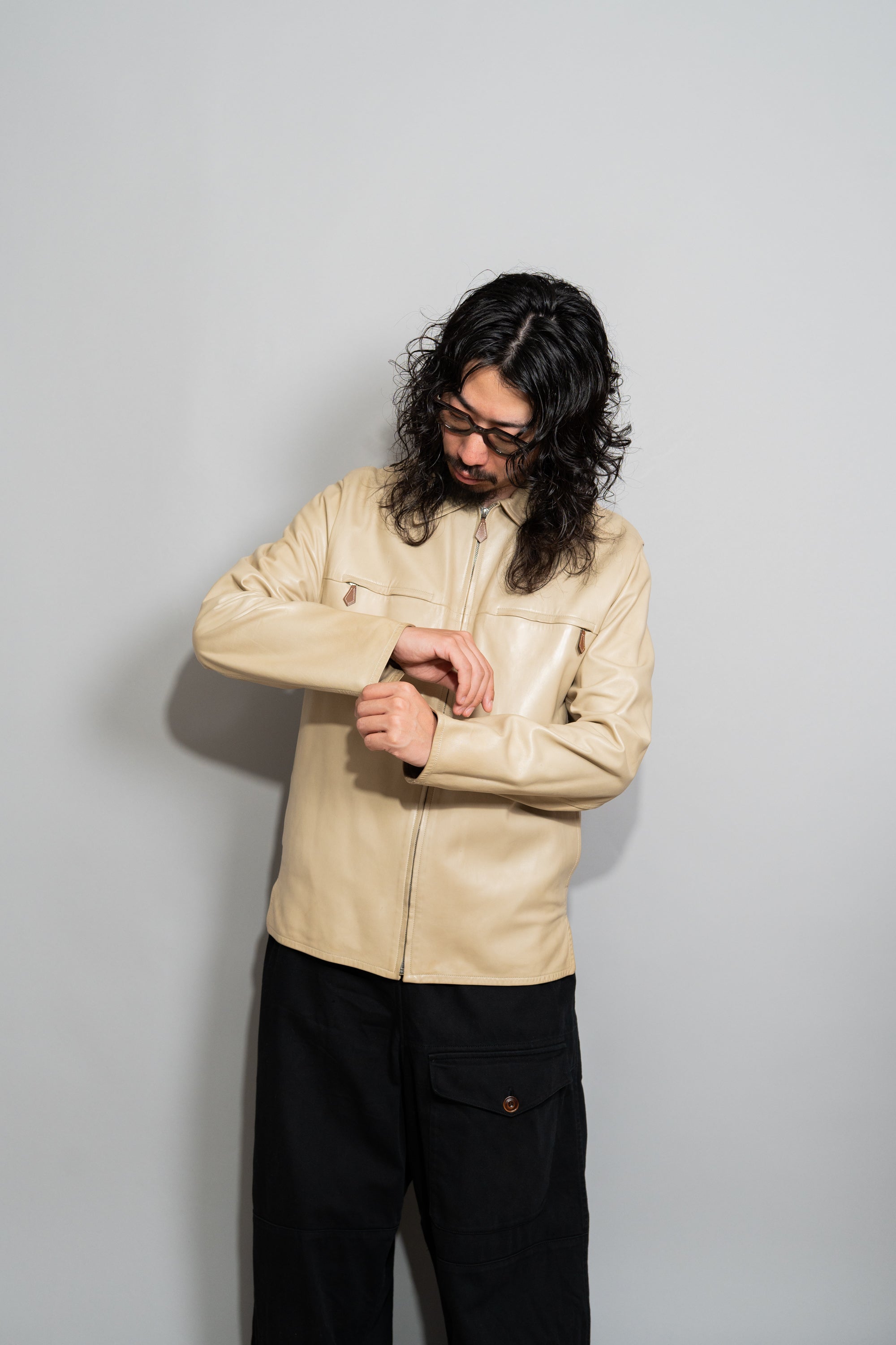 HERMES Lamb Leather Zip Up Blouson – Maison ma Manière