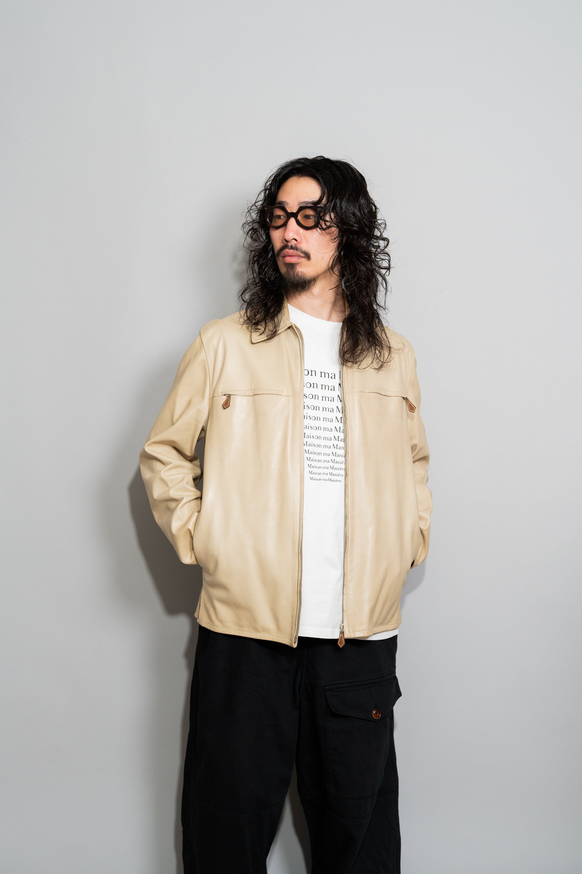 HERMES Lamb Leather Zip Up Blouson – Maison ma Manière