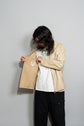 HERMES Lamb Leather Zip Up Blouson