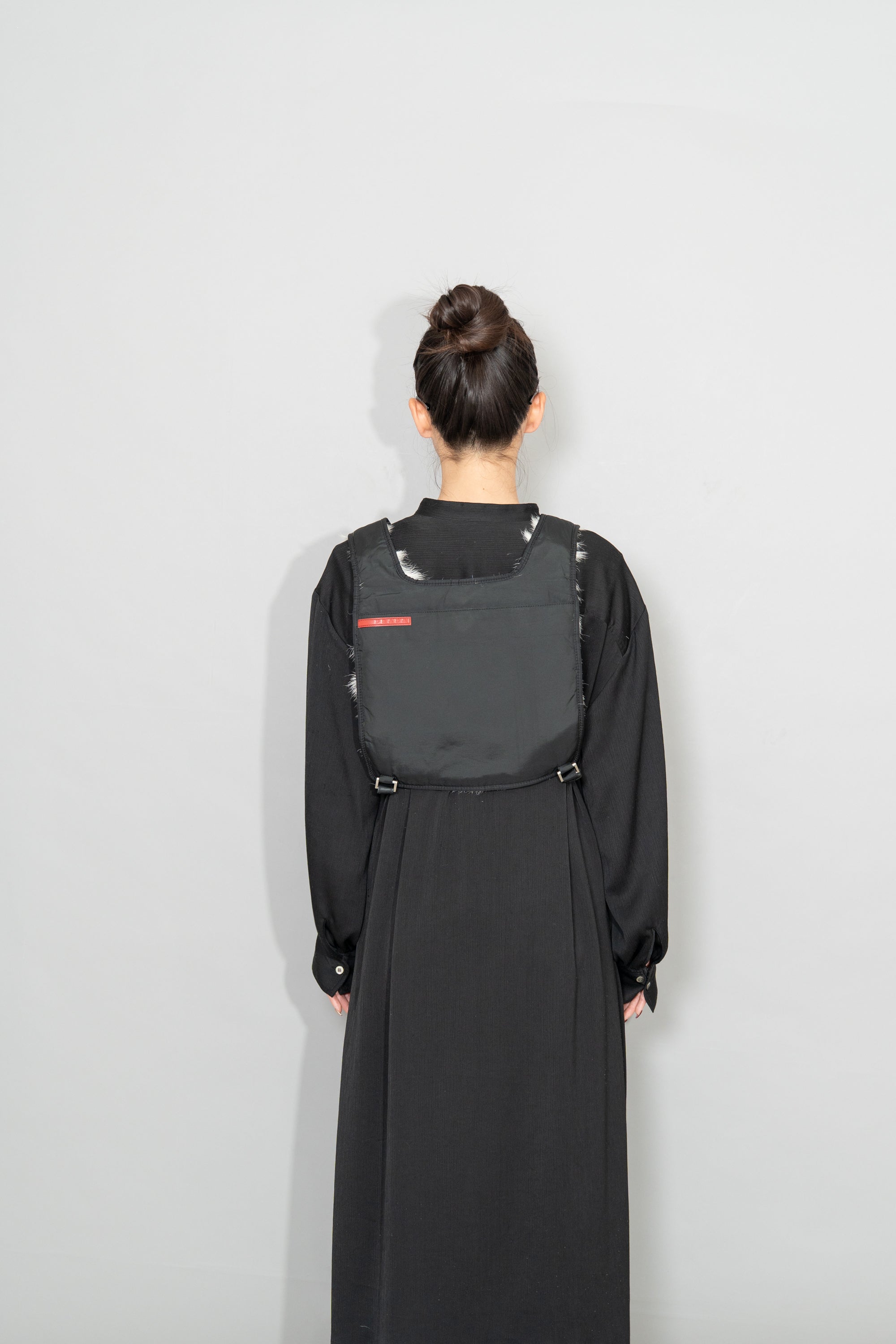 1999AW Prada Runway Goat Fur & Black Nylon Revesible Backpack