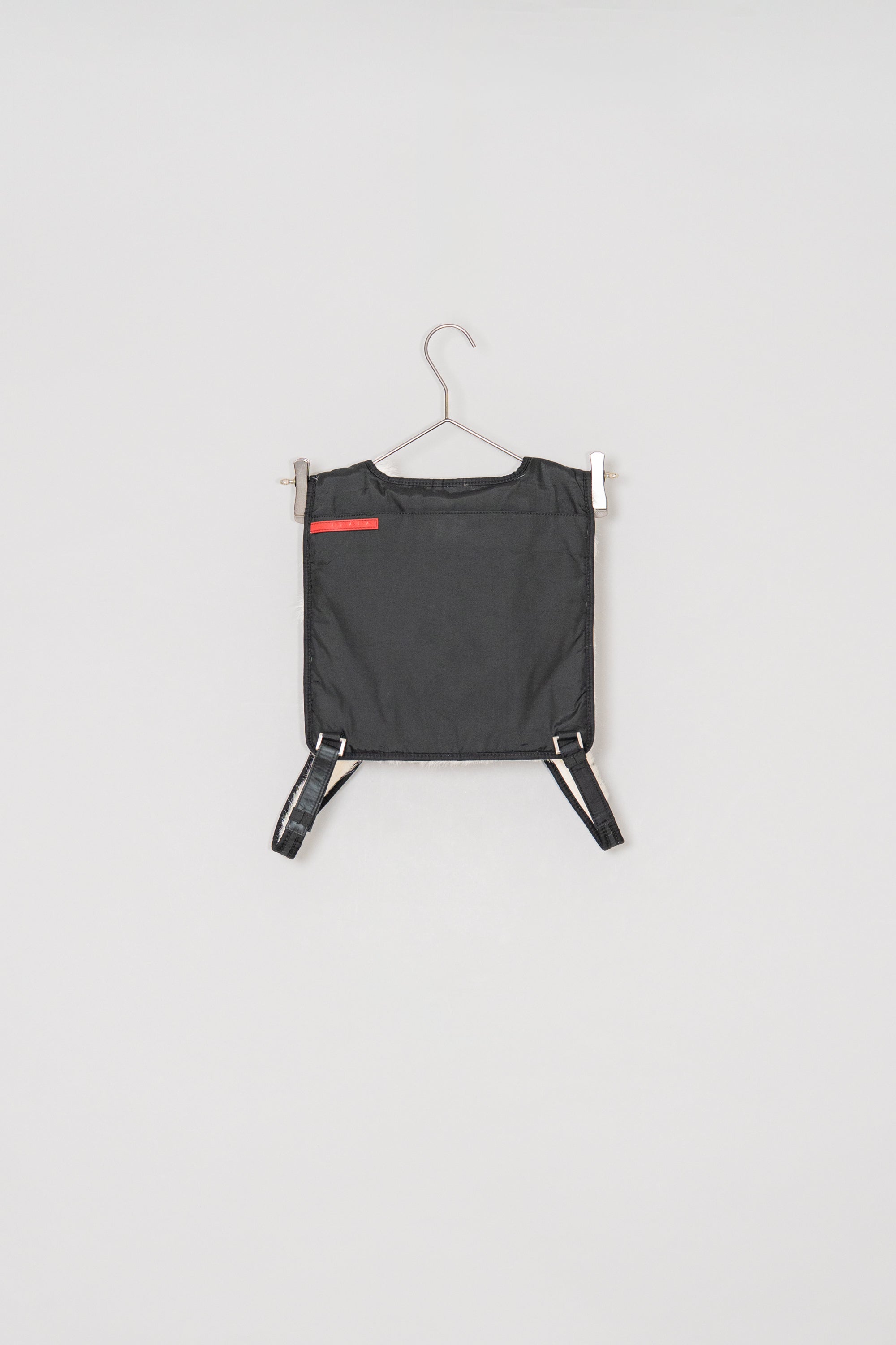 1999AW Prada Runway Goat Fur & Black Nylon Revesible Backpack