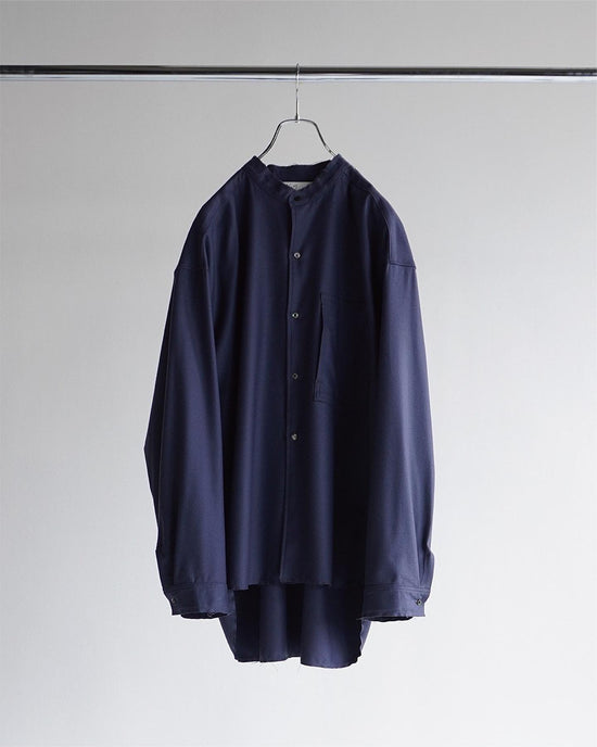 WOOL FLANNEL LONG SHIRT