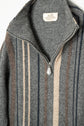HERMES Made in ITARY Multi Stripe Cashmere Half Zip Knit