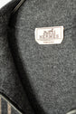 HERMES Made in ITARY Multi Stripe Cashmere Half Zip Knit