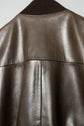 HERMES Cow Leather Flight Jacket