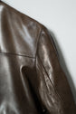 HERMES Cow Leather Flight Jacket