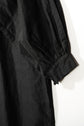 30s French Vintage Black Moleskin Biaude Maquignon Smock