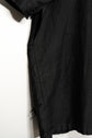 30s French Vintage Black Moleskin Biaude Maquignon Smock
