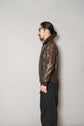 HERMES Cow Leather Flight Jacket