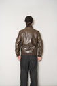 HERMES Cow Leather Flight Jacket