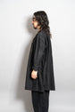 30s French Vintage Black Moleskin Biaude Maquignon Smock