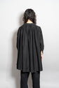 30s French Vintage Black Moleskin Biaude Maquignon Smock