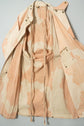 1943 WWⅡ BRITISH ARMY PINK CAMOUFLAGE ANTI GAS CAPE DESERT STORM COAT WITH STRAP