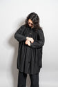 30s French Vintage Black Moleskin Biaude Maquignon Smock