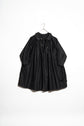 30s French Vintage Black Moleskin Biaude Maquignon Smock