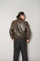 HERMES Cow Leather Flight Jacket