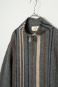 HERMES Made in ITARY Multi Stripe Cashmere Half Zip Knit