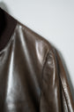 HERMES Cow Leather Flight Jacket