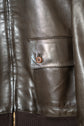 HERMES Cow Leather Flight Jacket
