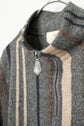 HERMES Made in ITARY Multi Stripe Cashmere Half Zip Knit