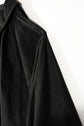 30s French Vintage Black Moleskin Biaude Maquignon Smock