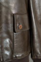 HERMES Cow Leather Flight Jacket