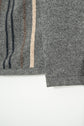 HERMES Made in ITARY Multi Stripe Cashmere Half Zip Knit