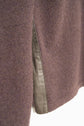 Made in ITARY HERMES YAK WOOL LEATHER TRIM HALF ZIP KNIT
