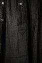 20century French Antique Black Linen Biaude Maquignon Smock "DEAD STOCK"