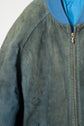 HERMES LAMBSKIN Suede Leather Zip Jacket