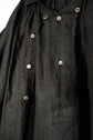 20century French Antique Black Linen Biaude Maquignon Smock "DEAD STOCK"