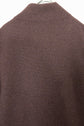 Made in ITARY HERMES YAK WOOL LEATHER TRIM HALF ZIP KNIT
