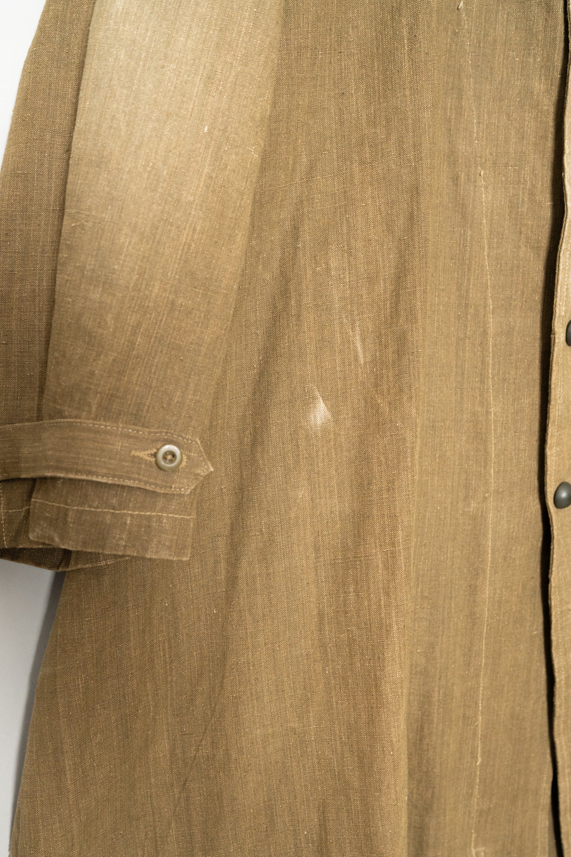 1940's FRENCH ARMY M-35 LINEN MOTORCYCLE COAT – Maison ma Manière