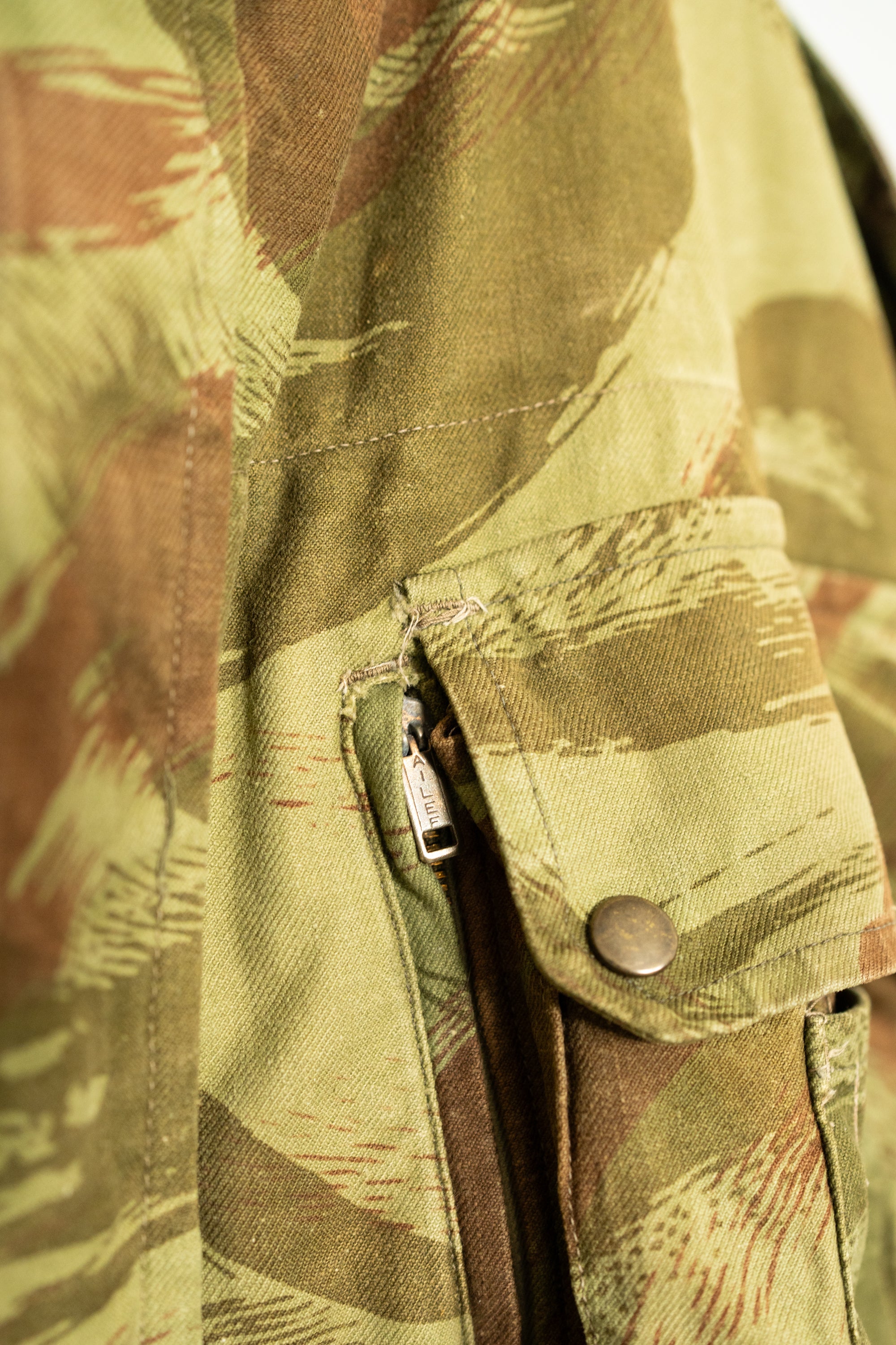 1950's FRENCH ARMY TAP47/54 Lizard Camouflage Paratrooper Jacket