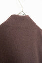 Made in ITARY HERMES YAK WOOL LEATHER TRIM HALF ZIP KNIT