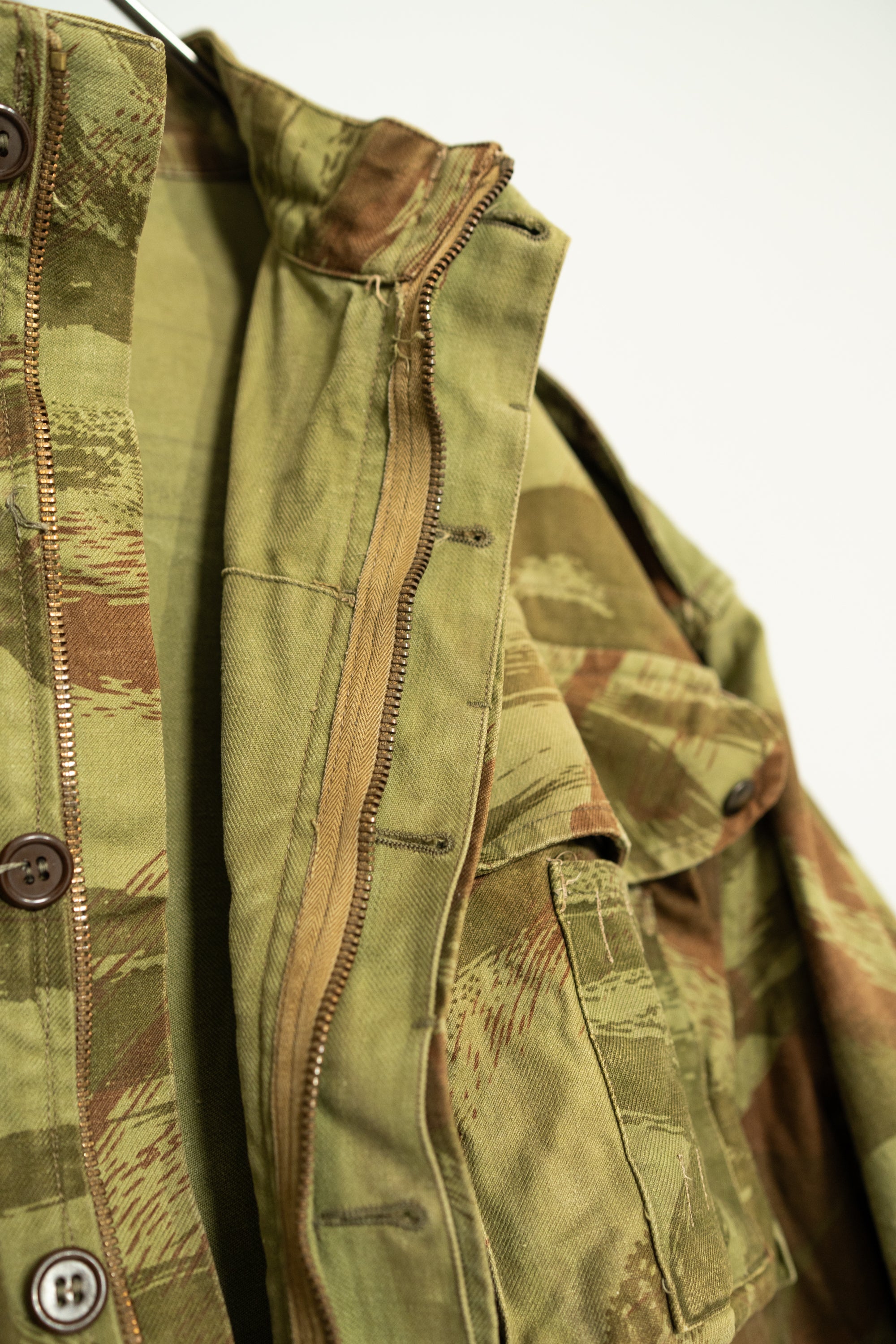 1950's FRENCH ARMY TAP47/54 Lizard Camouflage Paratrooper Jacket